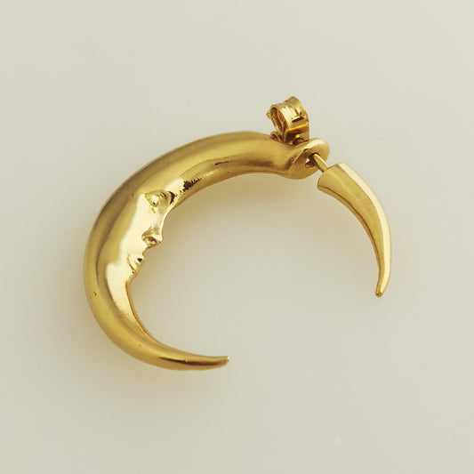 Lunática - Moon Earring - Gold plated