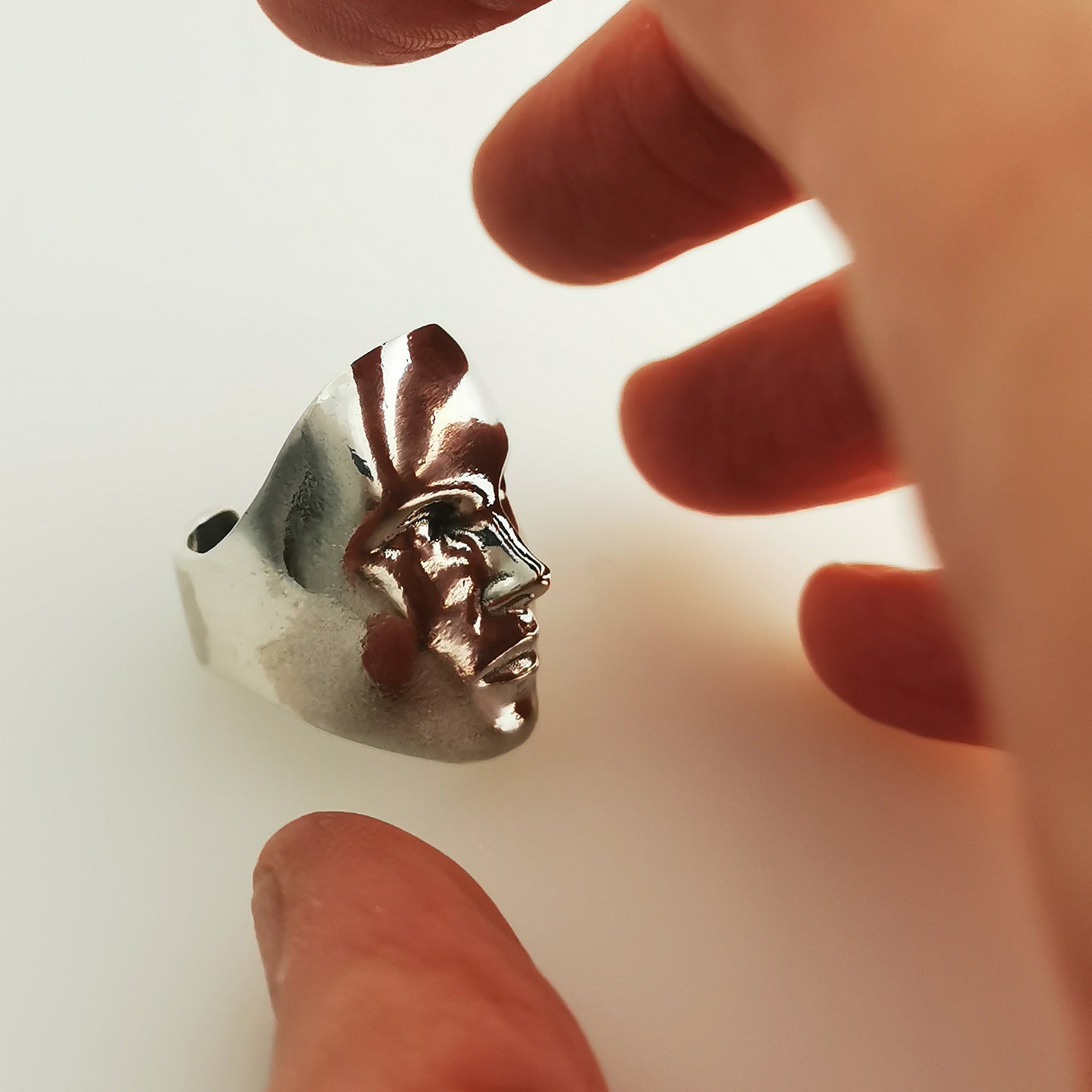 Princexa Face Ring – Sterling Silver 925