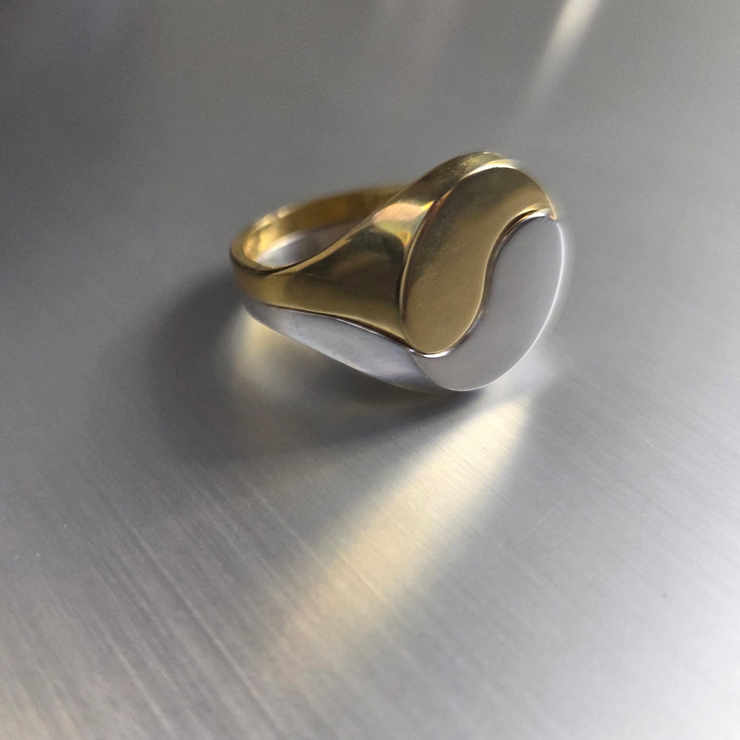 Dual – Modular Yin Yang Ring – 925 Silver & Gold-Plated Silver