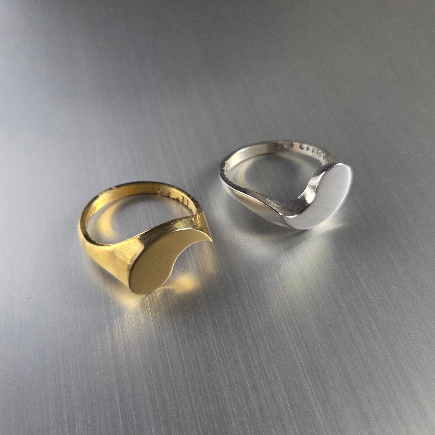 Dual – Modular Yin Yang Ring – 925 Silver & Gold-Plated Silver