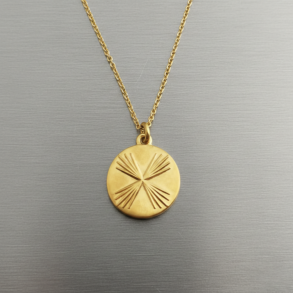 Xtellar Devotional Pendant – Astronaut Necklace – Gold-Plated