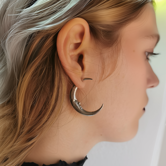 Lunática - Moon Earring - 925 Silver