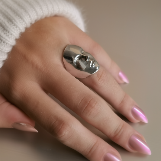 Princexa Face Ring – Sterling Silver 925