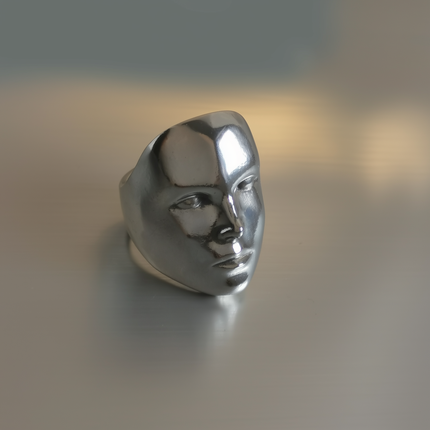 Princexa Face Ring – Sterling Silver 925