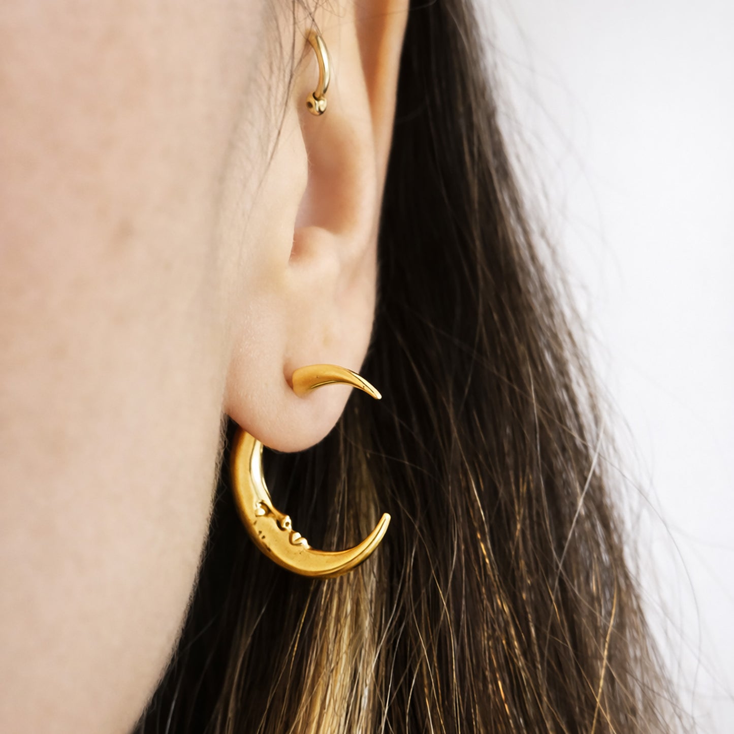 Lunática - Moon Earring - Silver 925 or Gold plated