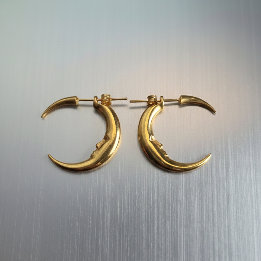 Lunática - Moon Earring - Silver 925 or Gold plated